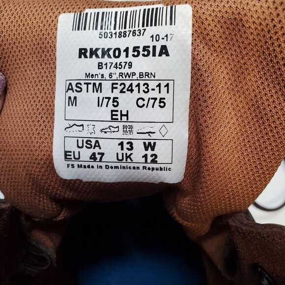 Lehigh Safety Steel Toe Waterproof Work Boot Men's SZ 13W - Picture 7 of 14